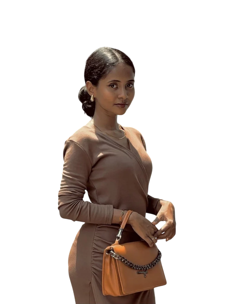 A freelance digital marketing analyst in Kozhikode standing with a confident pose, symbolizing growth and digital expertise.